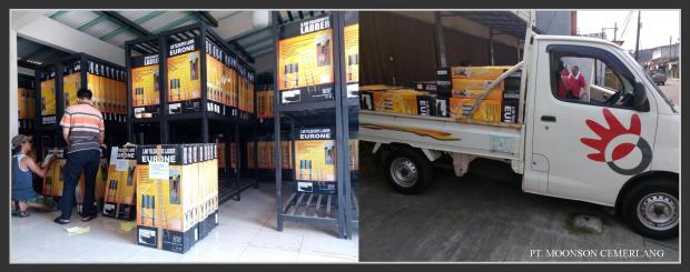 TANGGA TELESKOPIK: KEGIATAN DI GUDANG