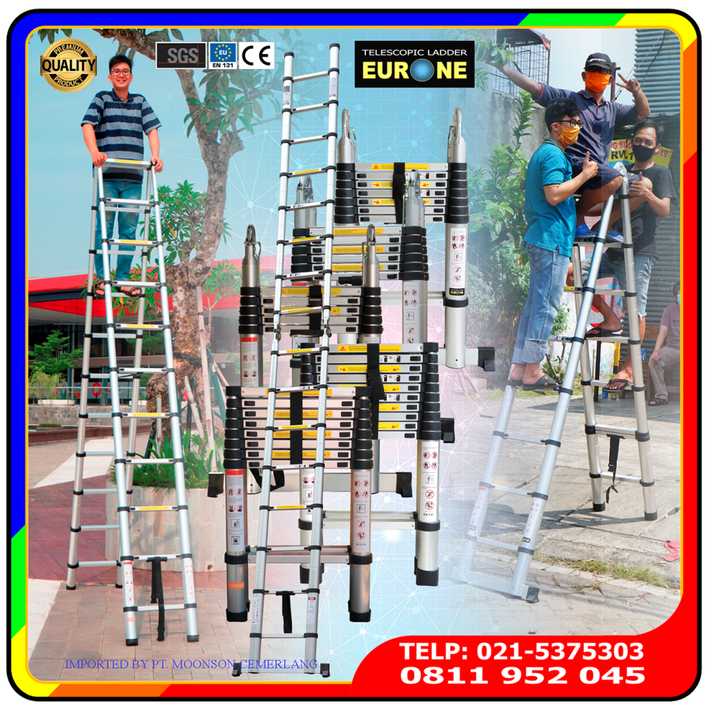 Tangga Teleskopik Double