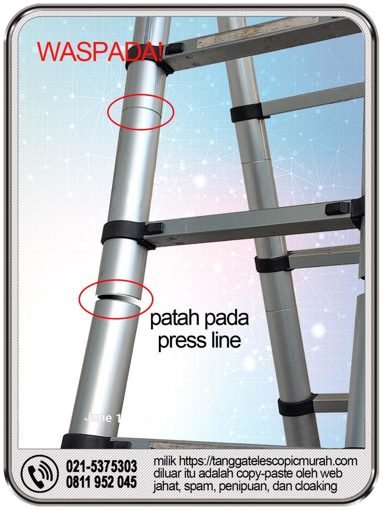 Bahaya Tangga Teleskopik